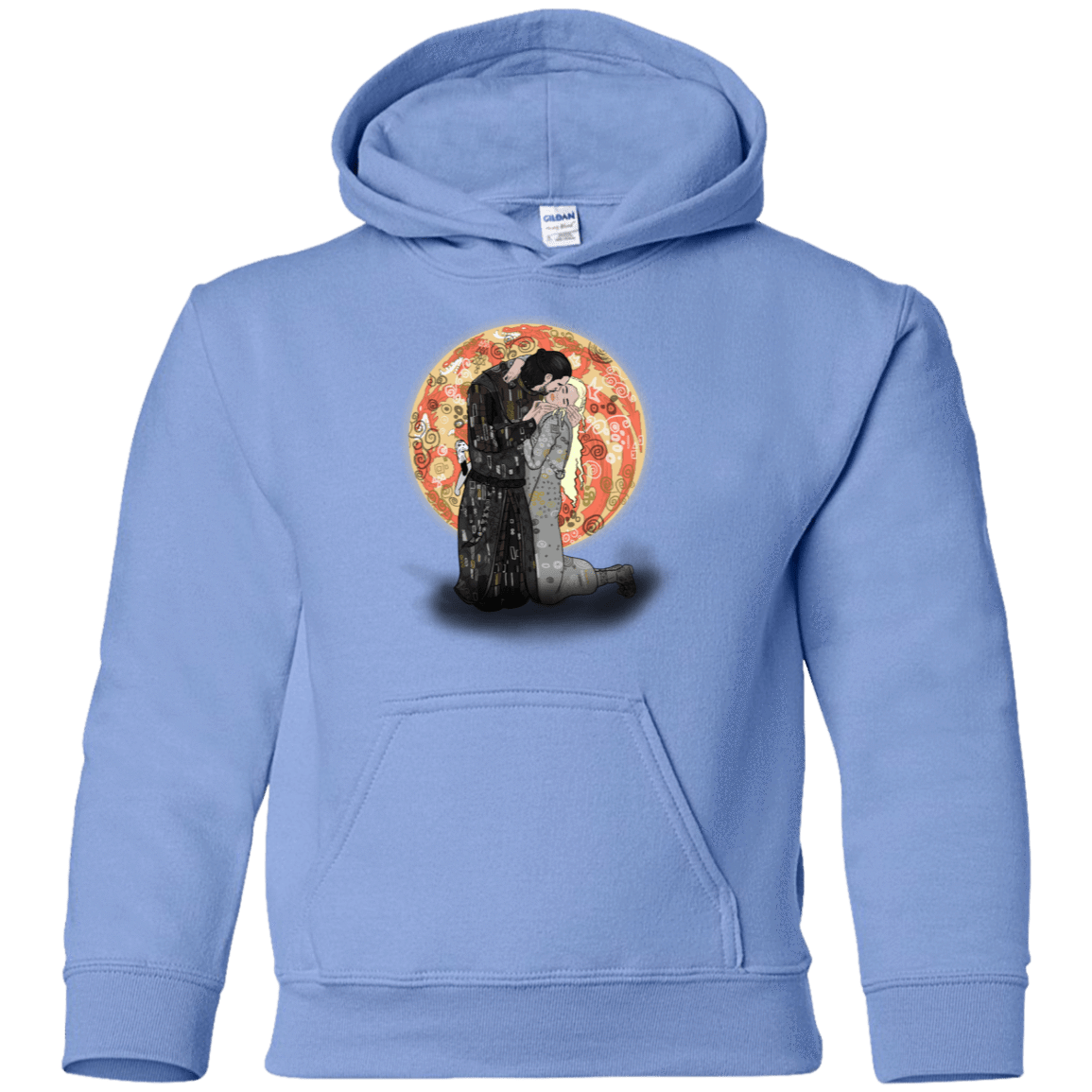 Sweatshirts Carolina Blue / YS Kiss Jon and Dany Youth Hoodie