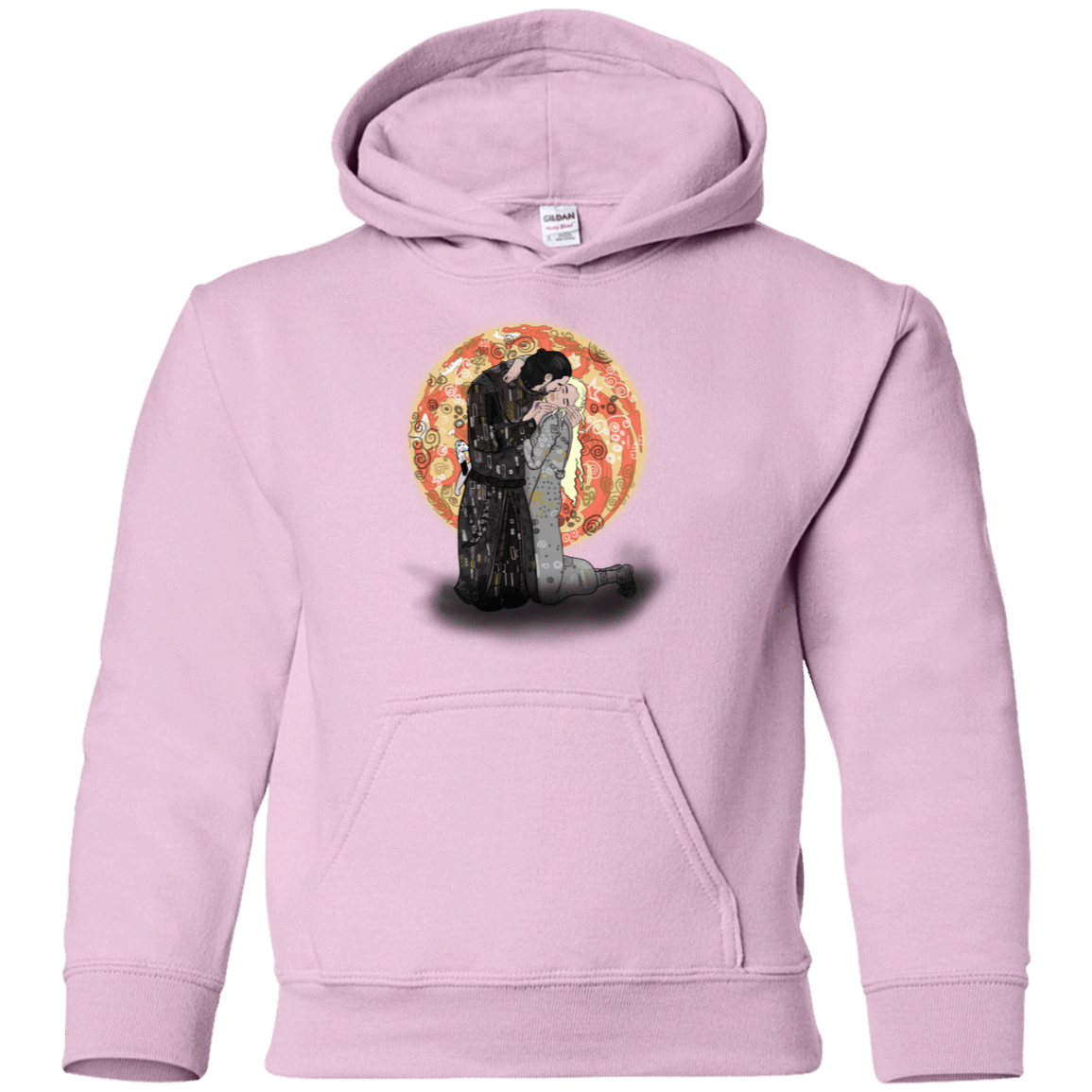 Sweatshirts Light Pink / YS Kiss Jon and Dany Youth Hoodie