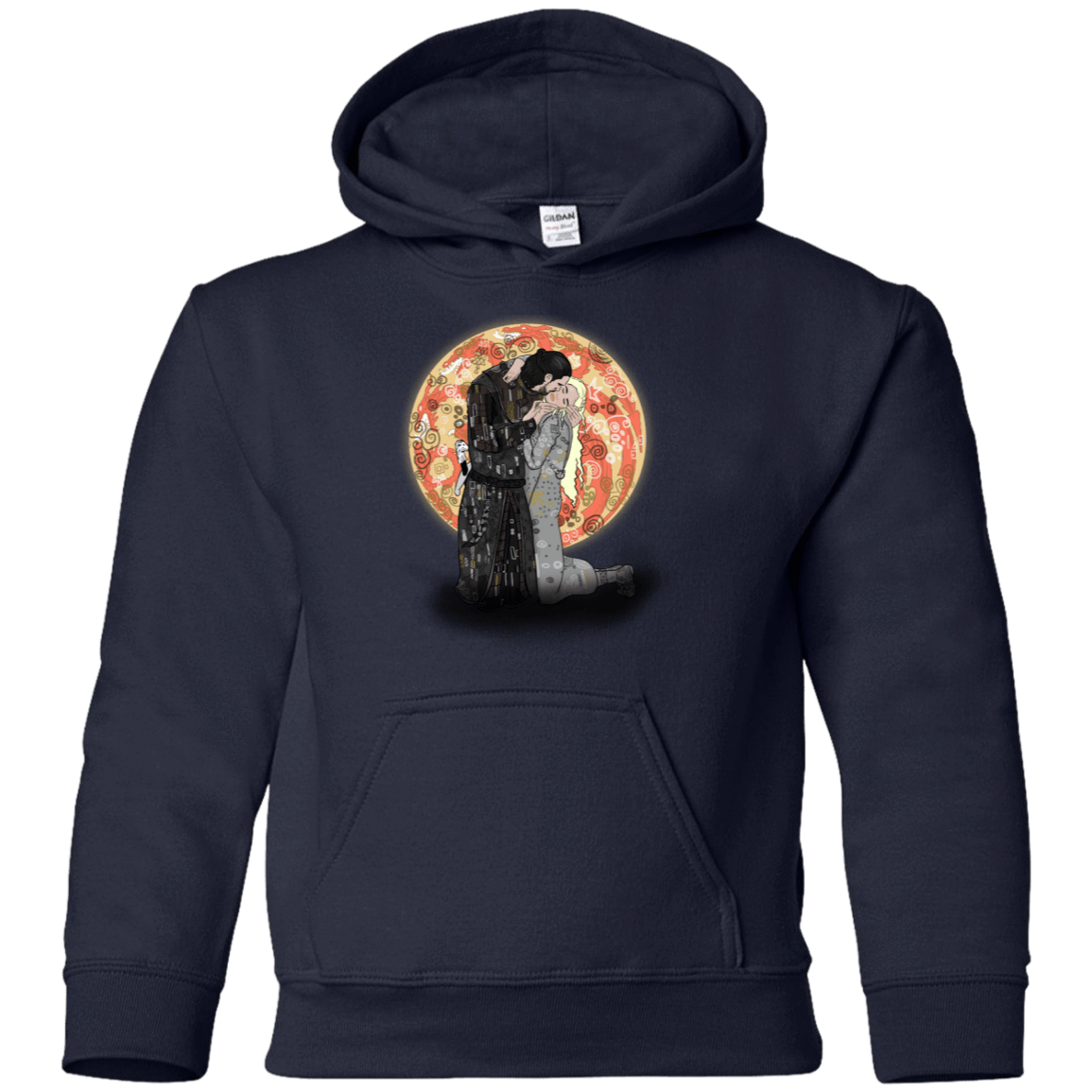 Sweatshirts Navy / YS Kiss Jon and Dany Youth Hoodie