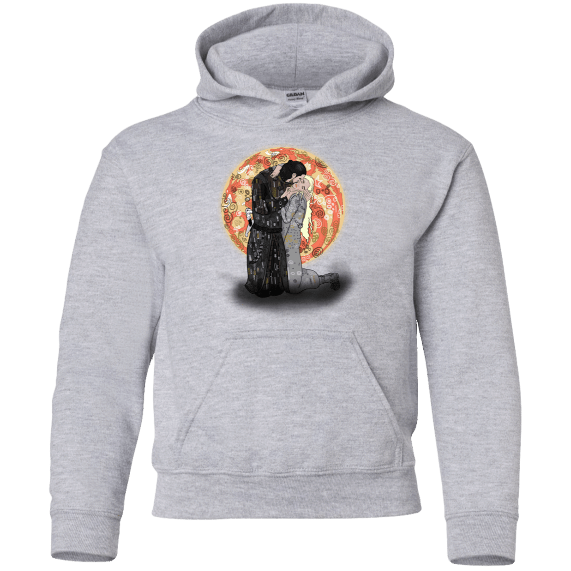 Sweatshirts Sport Grey / YS Kiss Jon and Dany Youth Hoodie