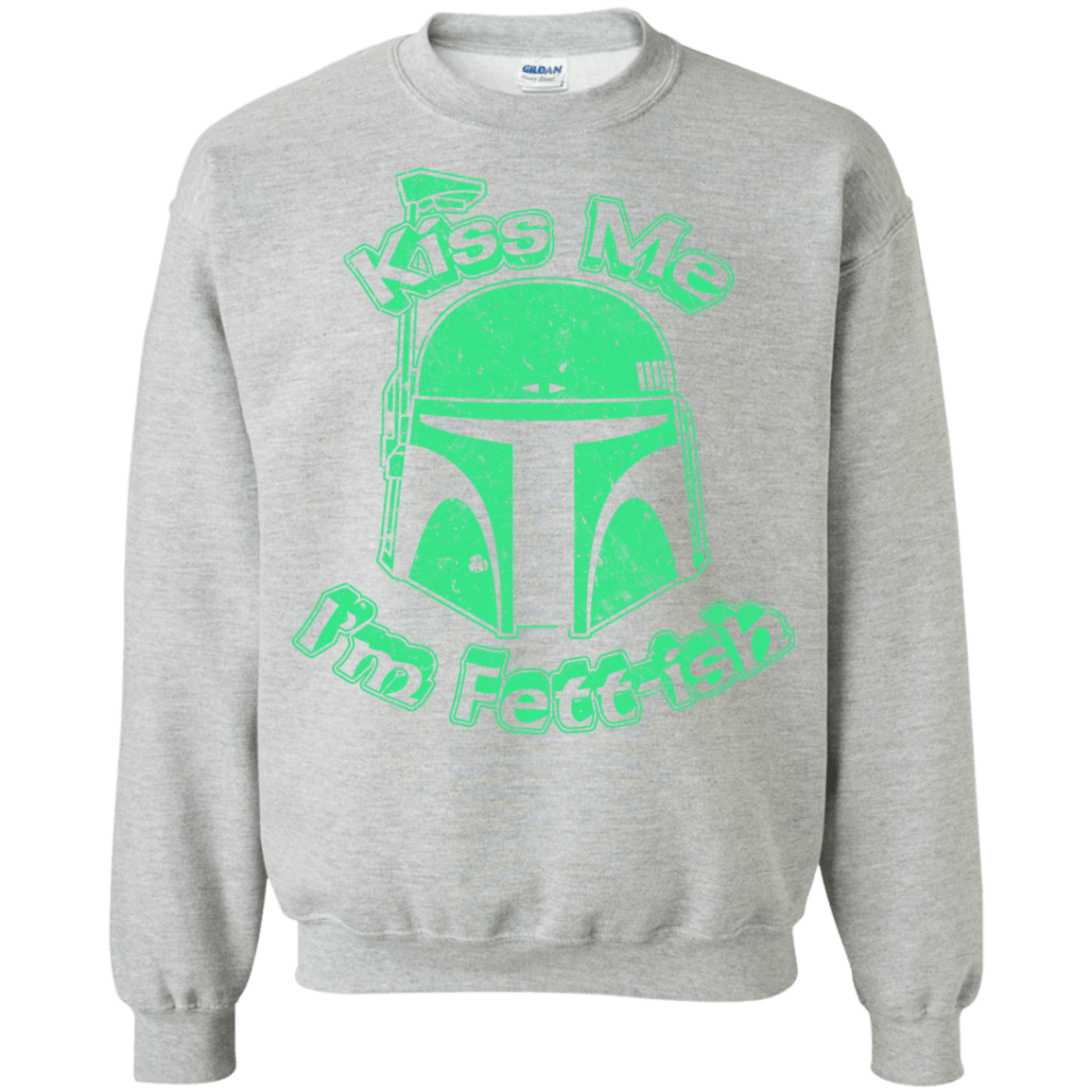 Sweatshirts Sport Grey / Small Kiss Me Im Fettish Crewneck Sweatshirt