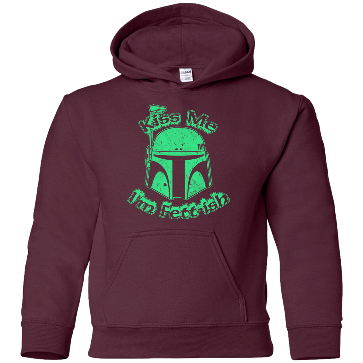 Sweatshirts Maroon / YS Kiss Me Im Fettish Youth Hoodie