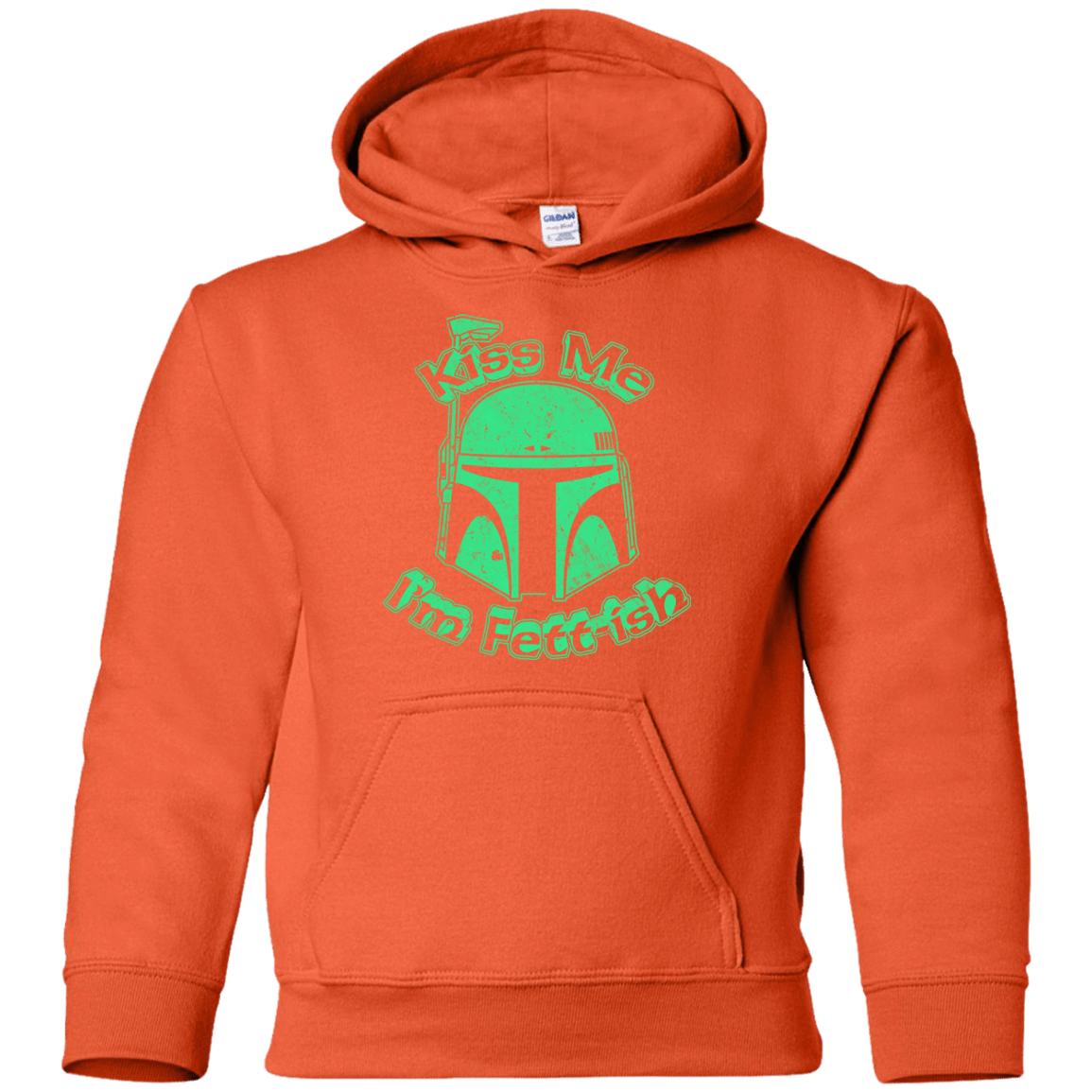 Sweatshirts Orange / YS Kiss Me Im Fettish Youth Hoodie