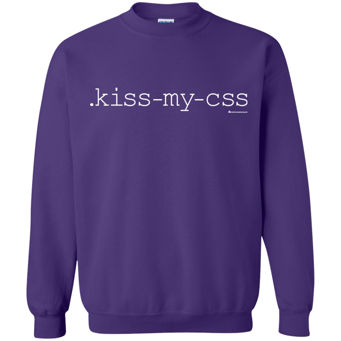 Sweatshirts Purple / Small Kiss My CSS Crewneck Sweatshirt