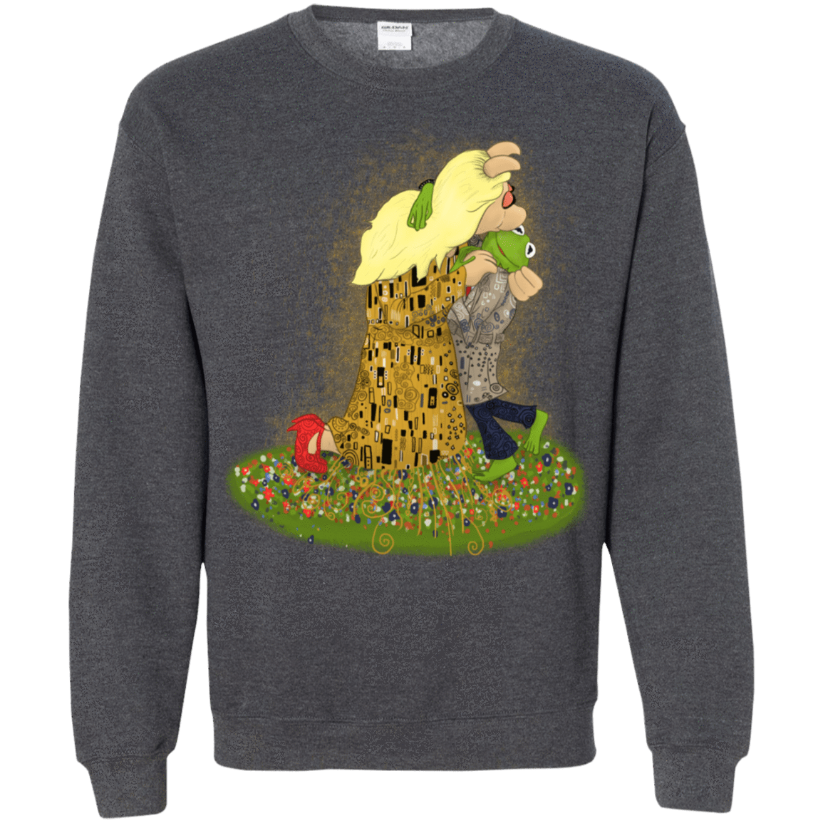 Sweatshirts Dark Heather / S Kiss of Muppets Crewneck Sweatshirt