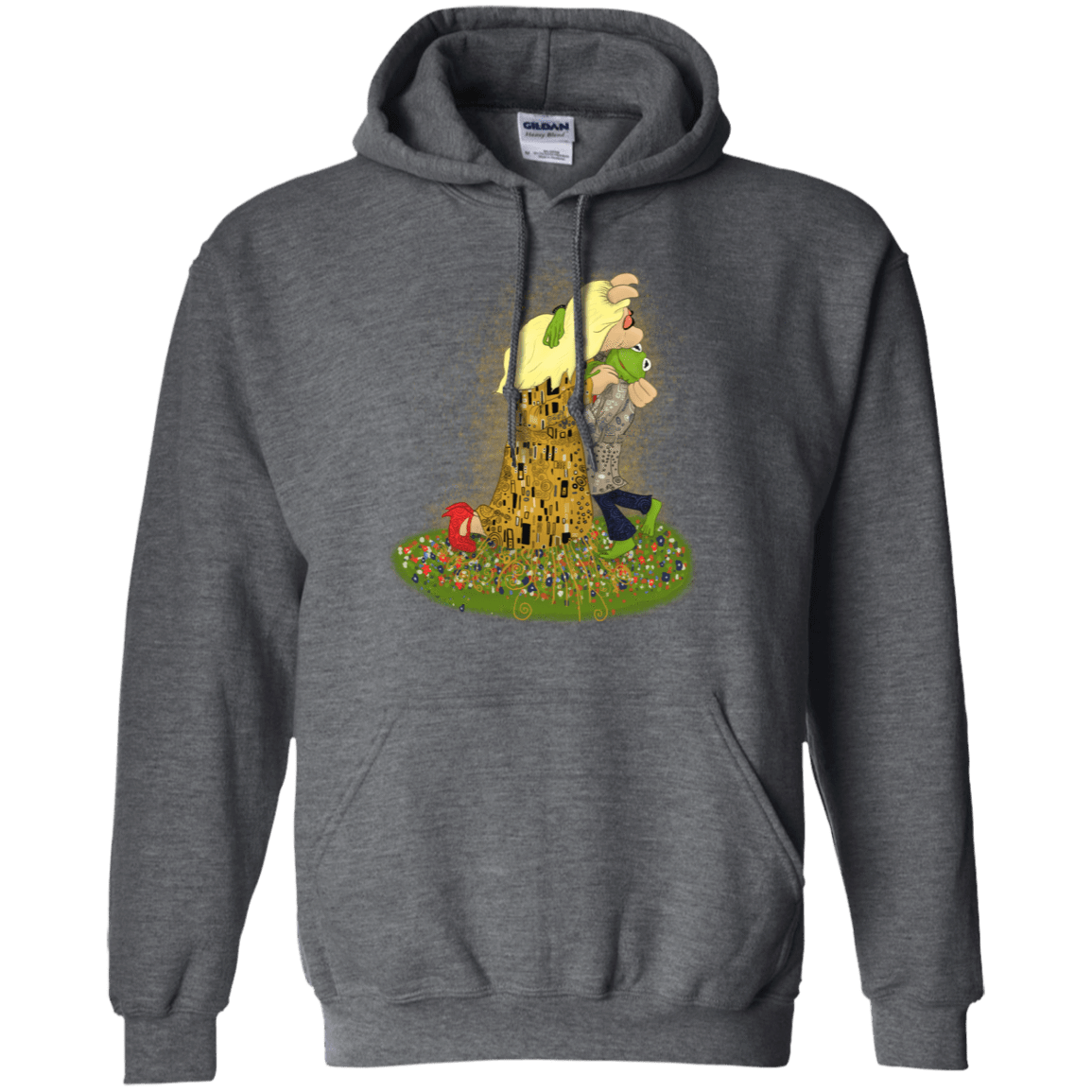 Sweatshirts Dark Heather / S Kiss of Muppets Pullover Hoodie