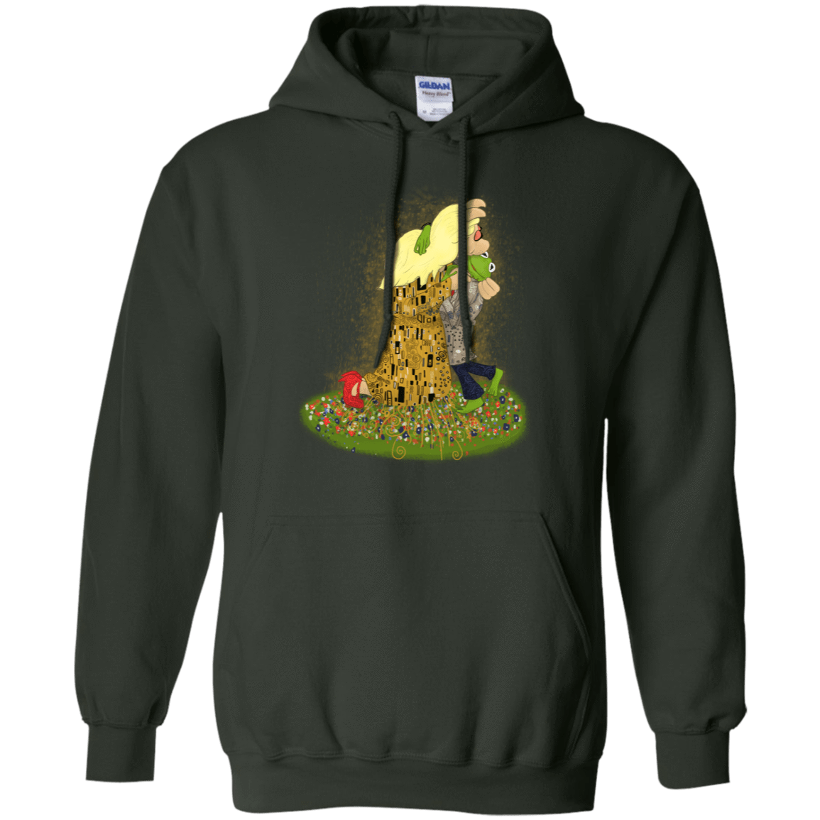 Sweatshirts Forest Green / S Kiss of Muppets Pullover Hoodie