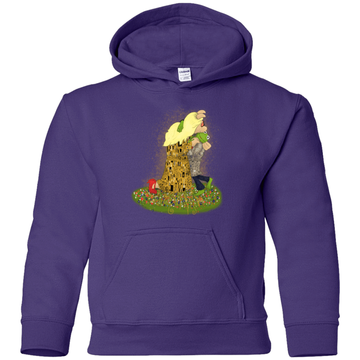 Sweatshirts Purple / YS Kiss of Muppets Youth Hoodie