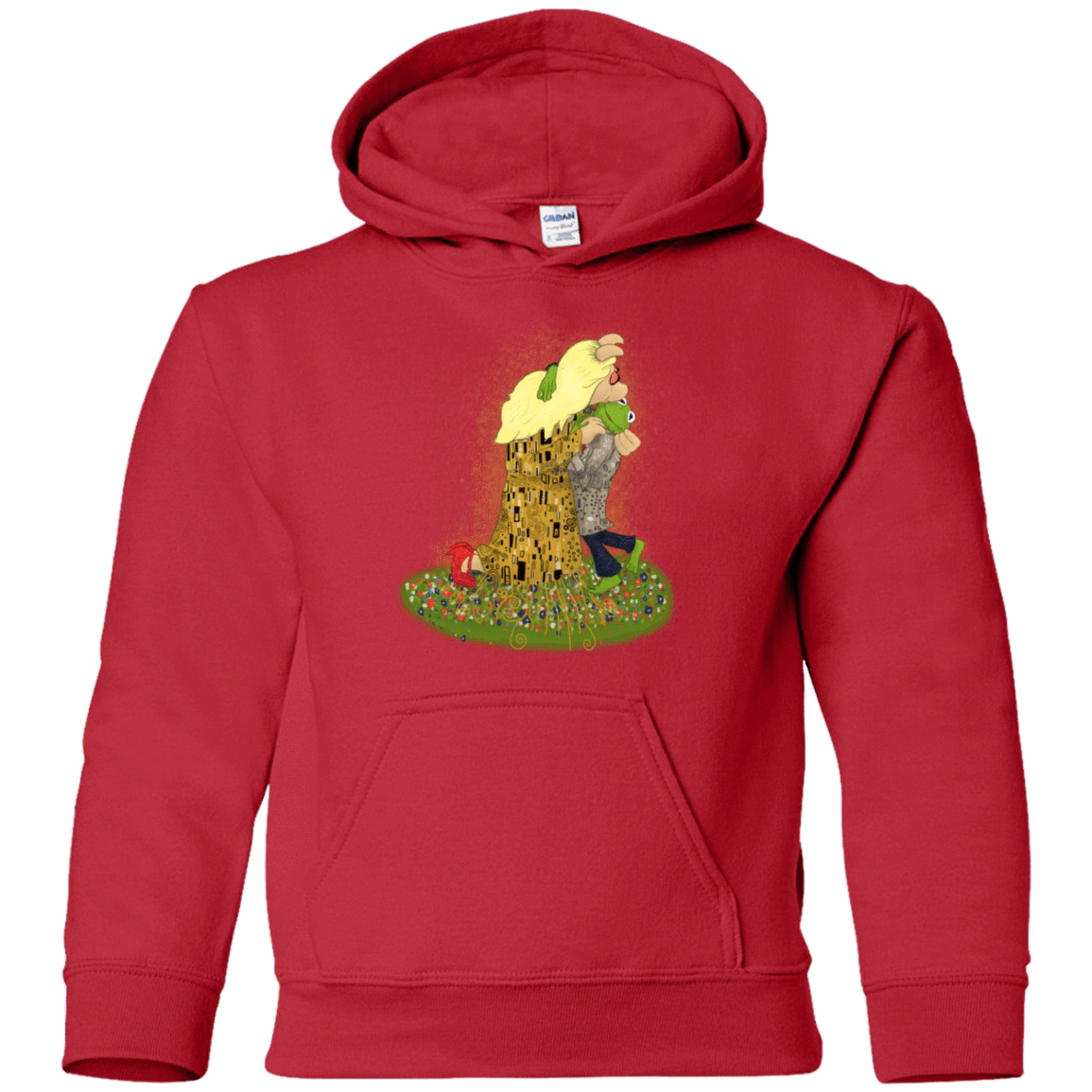 Sweatshirts Red / YS Kiss of Muppets Youth Hoodie