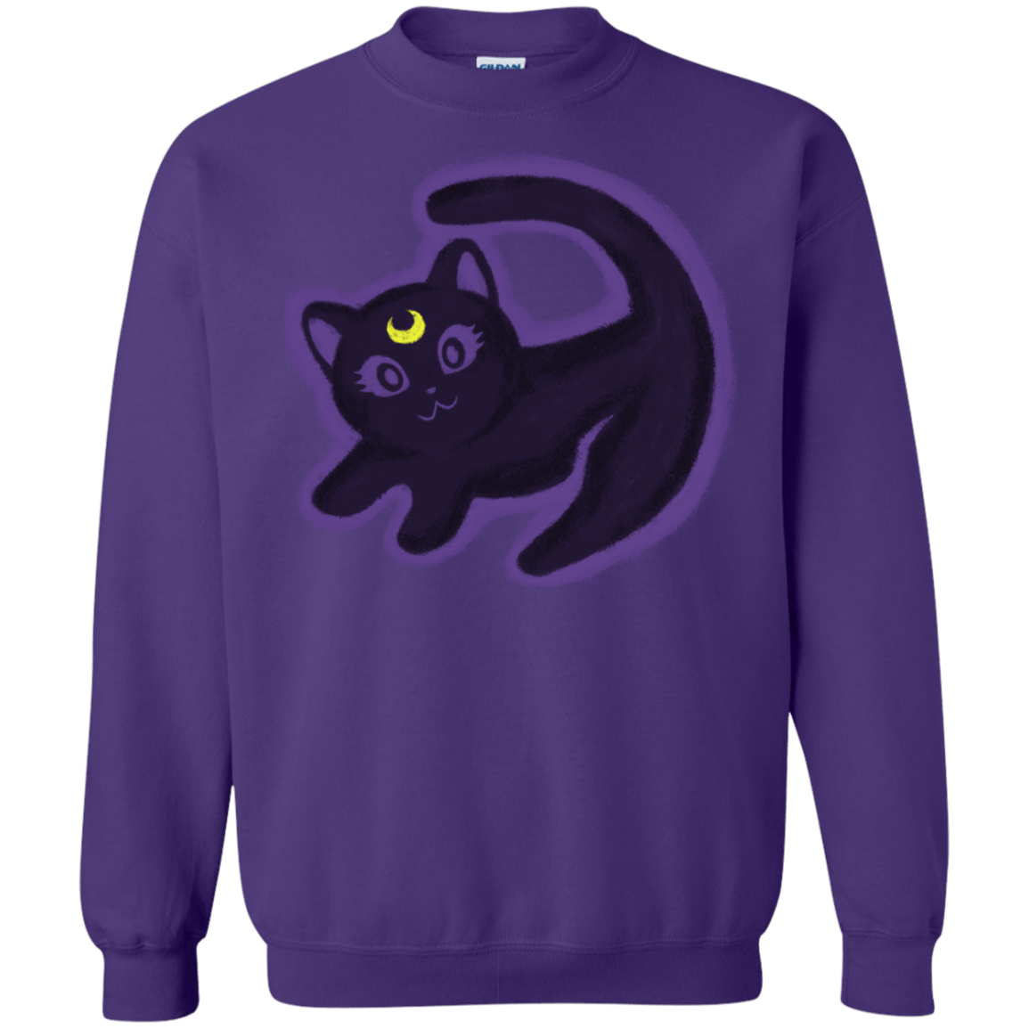 Sweatshirts Purple / S Kitty Queen Crewneck Sweatshirt