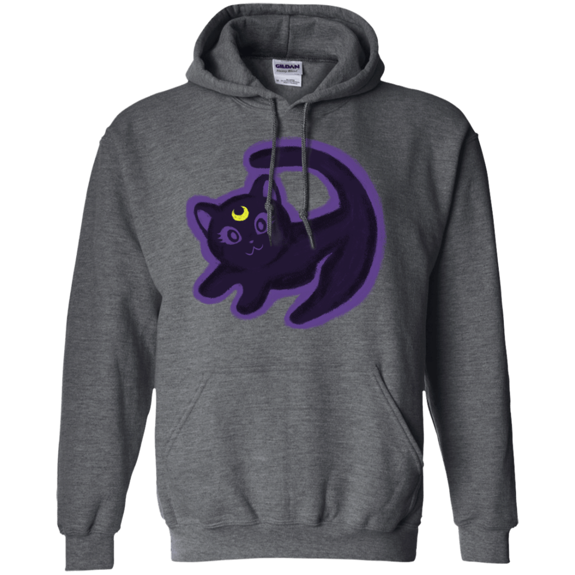 Sweatshirts Dark Heather / S Kitty Queen Pullover Hoodie