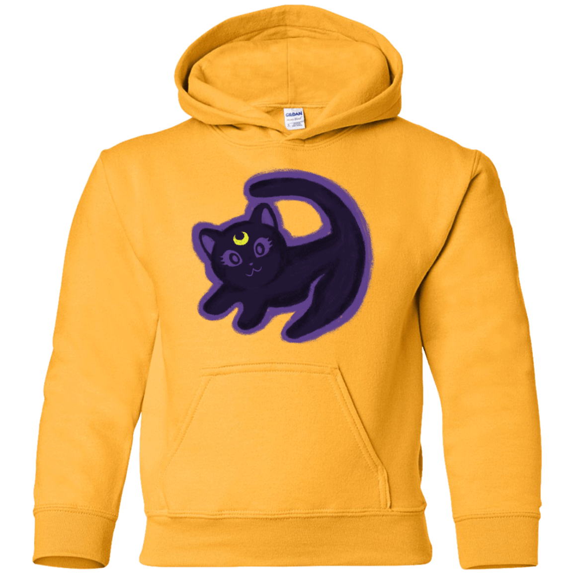 Sweatshirts Gold / YS Kitty Queen Youth Hoodie