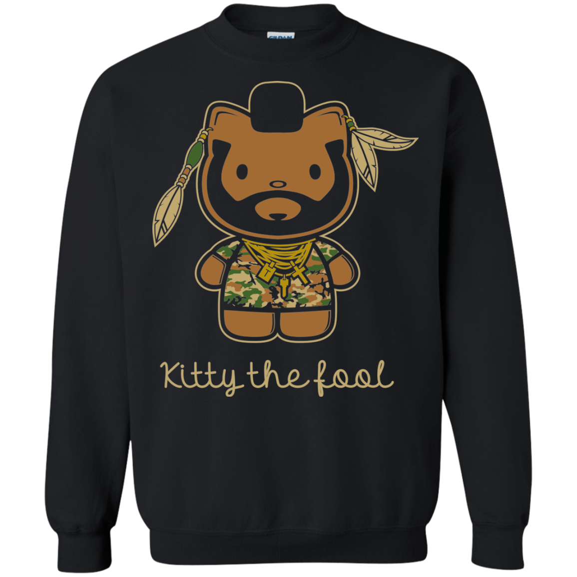Sweatshirts Black / Small Kitty the Fool Crewneck Sweatshirt