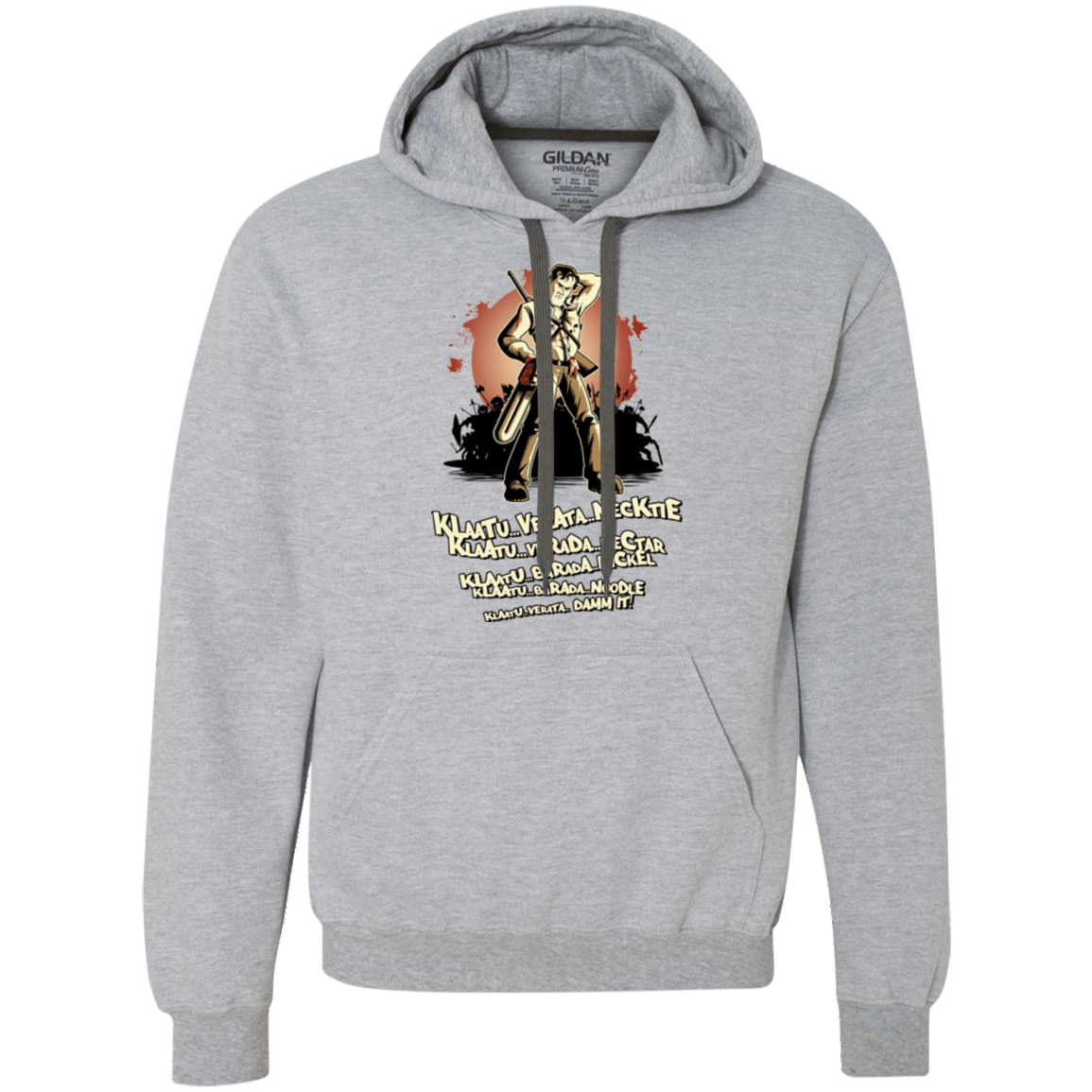 Sweatshirts Sport Grey / Small Klaatu Barada Nikto Premium Fleece Hoodie