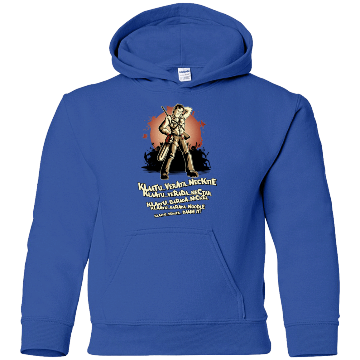 Sweatshirts Royal / YS Klaatu Barada Nikto Youth Hoodie
