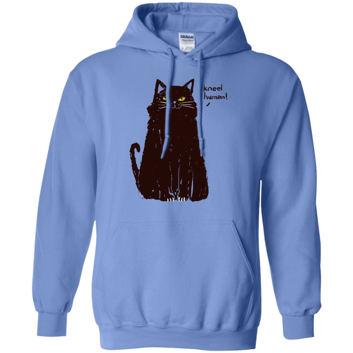 Sweatshirts Carolina Blue / S Kneel Human! Pullover Hoodie