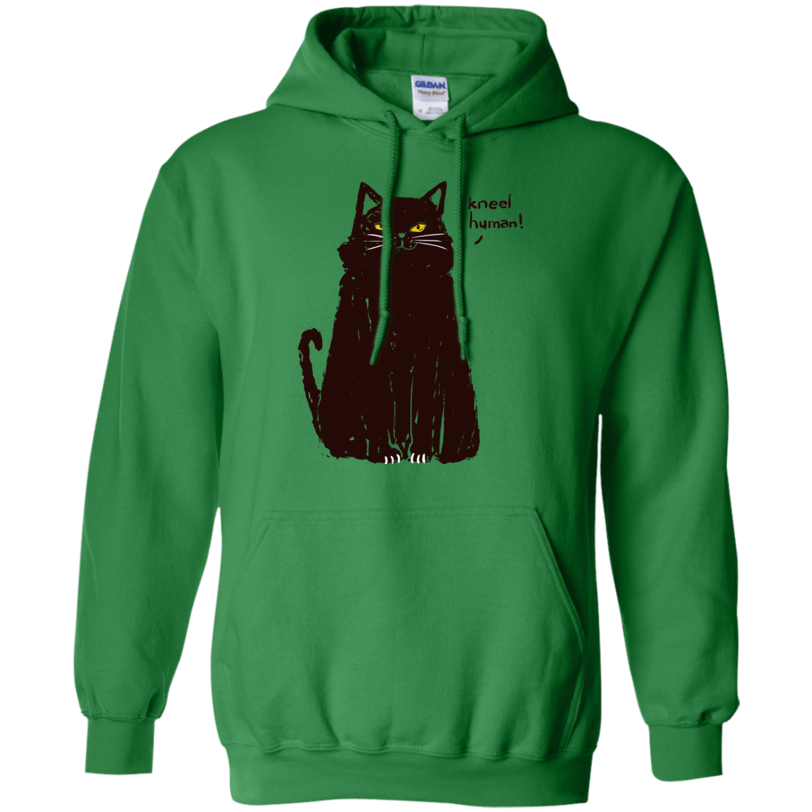 Sweatshirts Irish Green / S Kneel Human! Pullover Hoodie