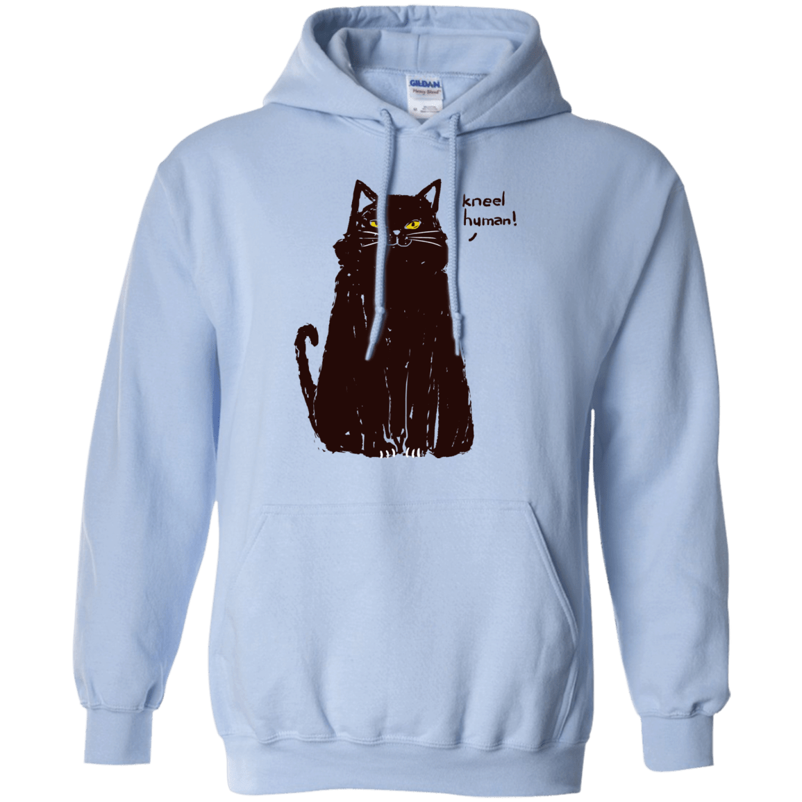 Sweatshirts Light Blue / S Kneel Human! Pullover Hoodie