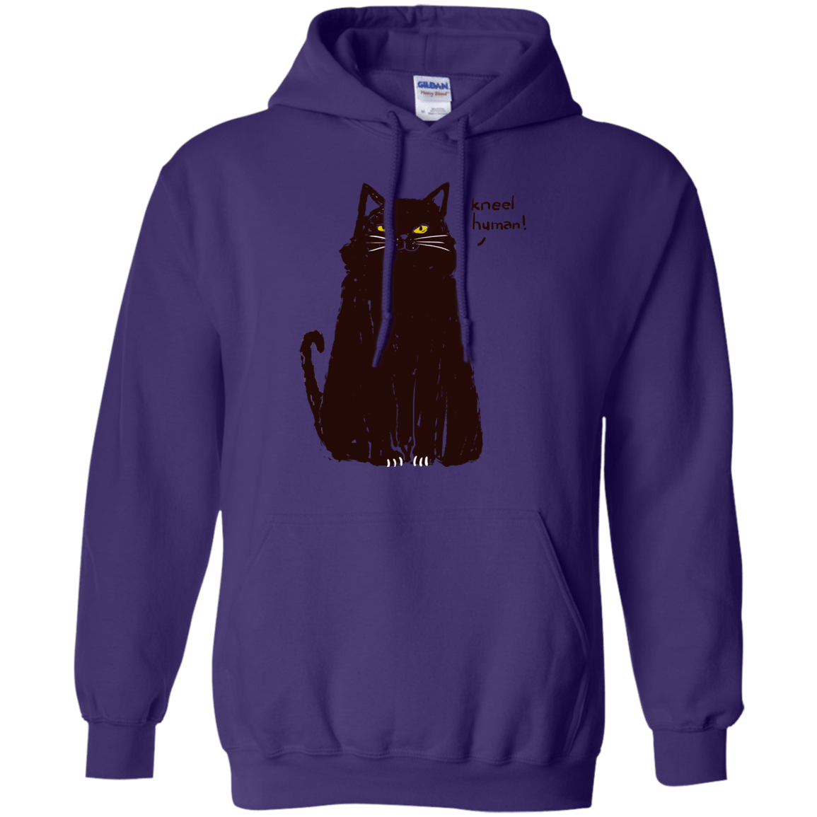 Sweatshirts Purple / S Kneel Human! Pullover Hoodie