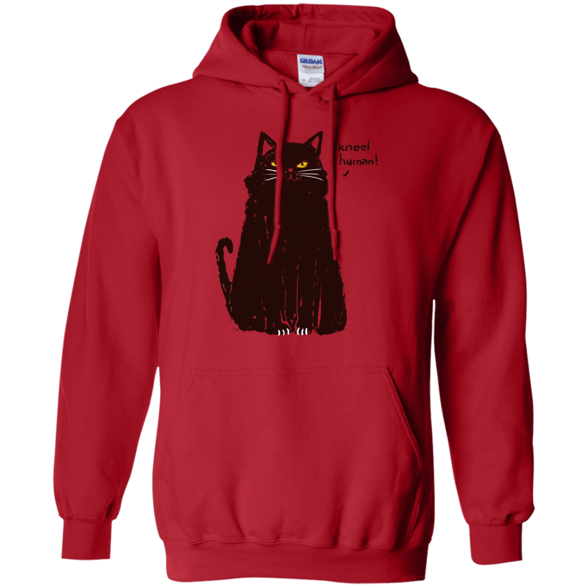 Sweatshirts Red / S Kneel Human! Pullover Hoodie