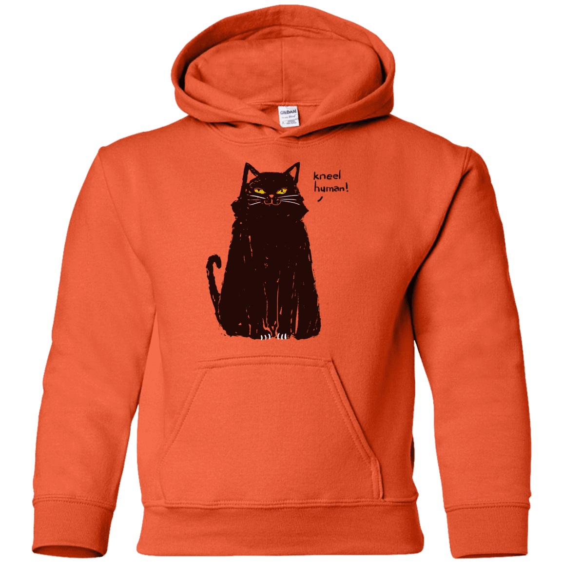 Sweatshirts Orange / YS Kneel Human! Youth Hoodie