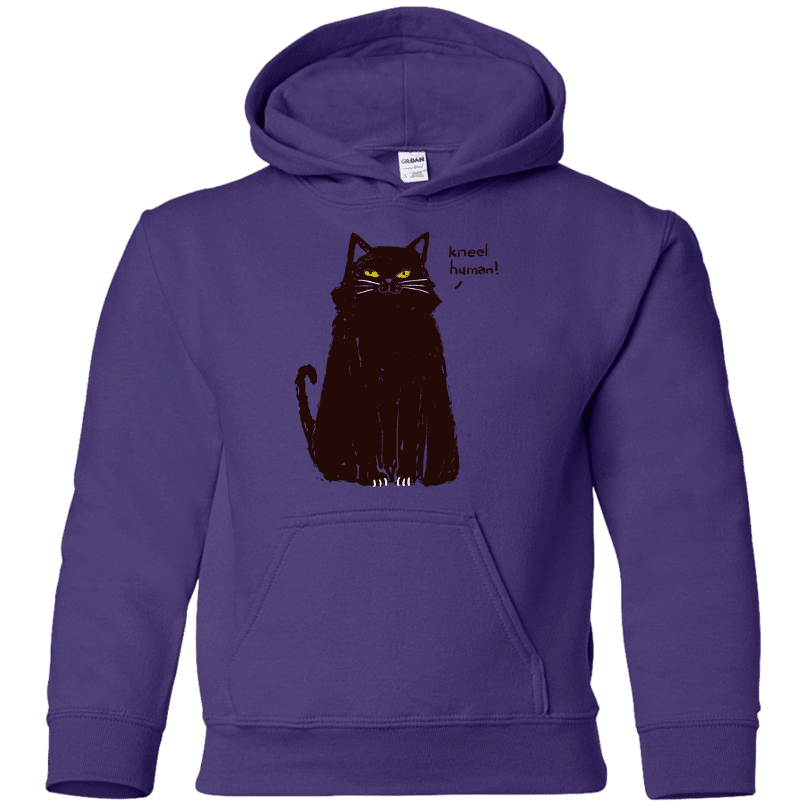 Sweatshirts Purple / YS Kneel Human! Youth Hoodie
