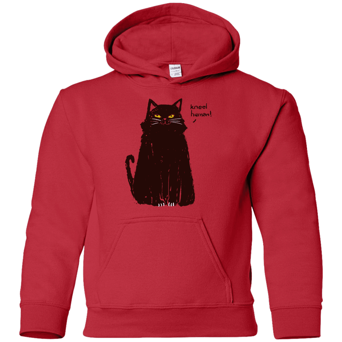 Sweatshirts Red / YS Kneel Human! Youth Hoodie