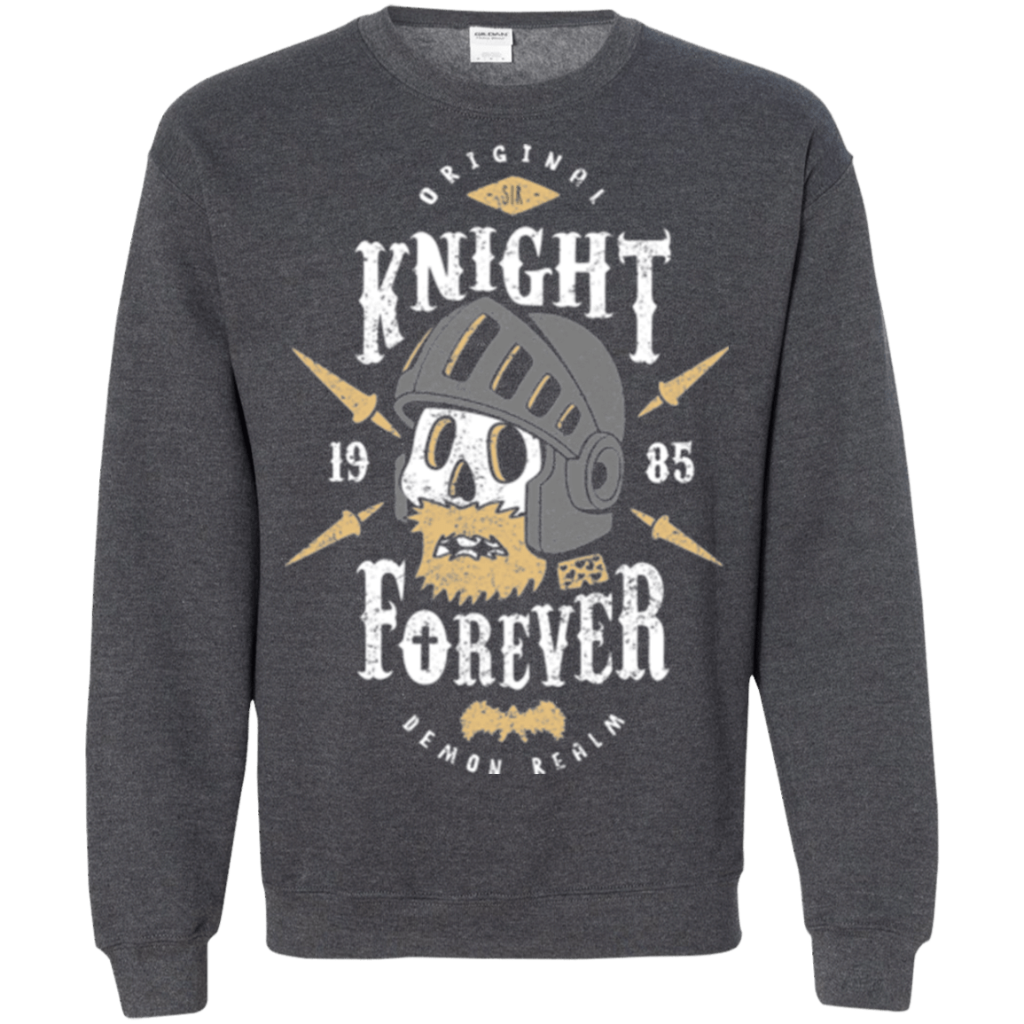 Sweatshirts Dark Heather / Small Knight Forever Crewneck Sweatshirt