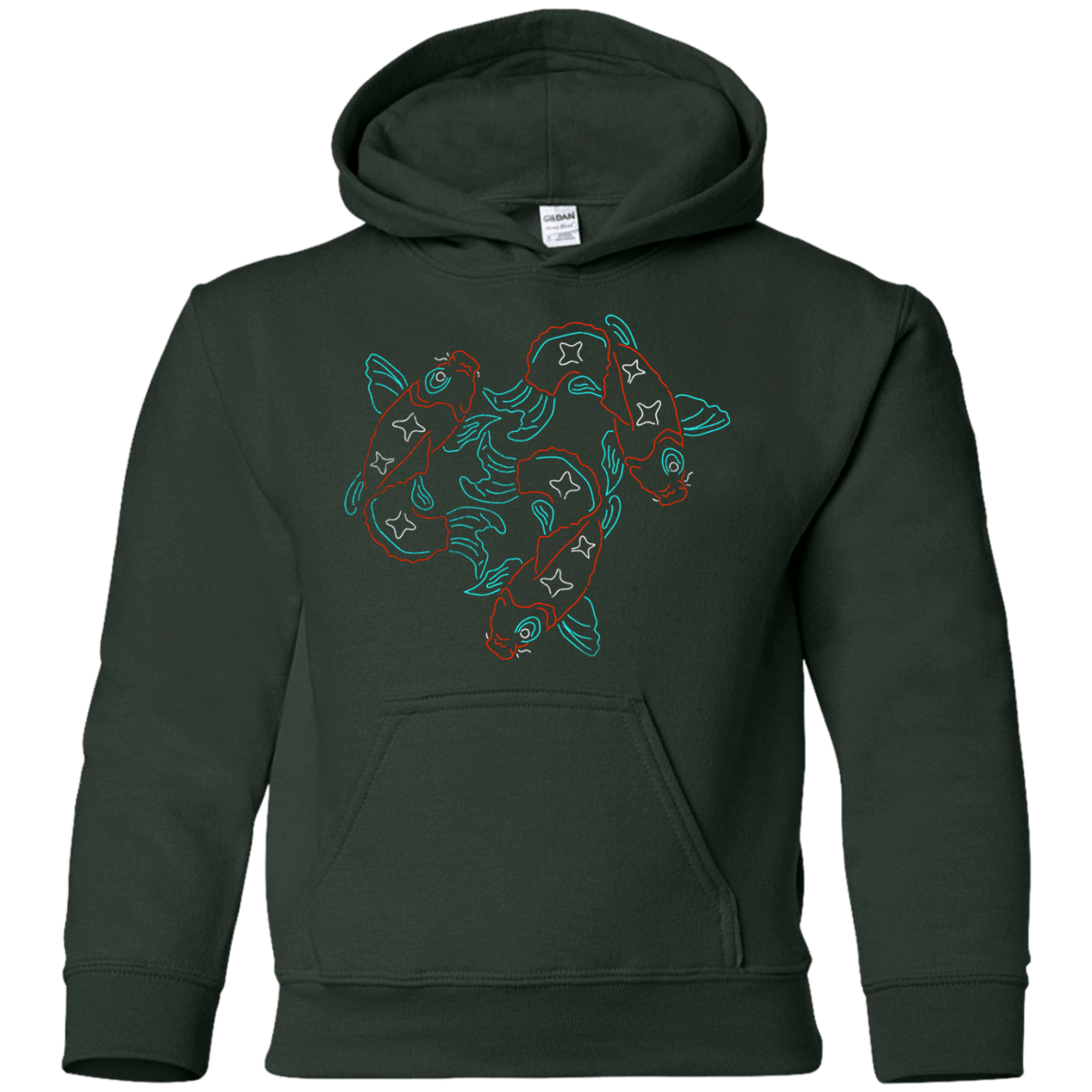 Sweatshirts Forest Green / YS Koi Koi Youth Hoodie