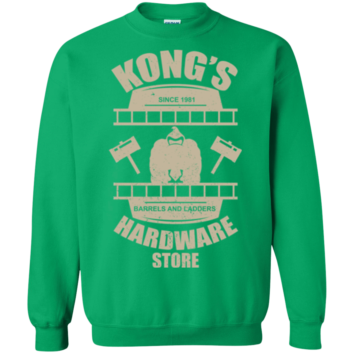 Sweatshirts Irish Green / Small Kongs Hardware Store Crewneck Sweatshirt