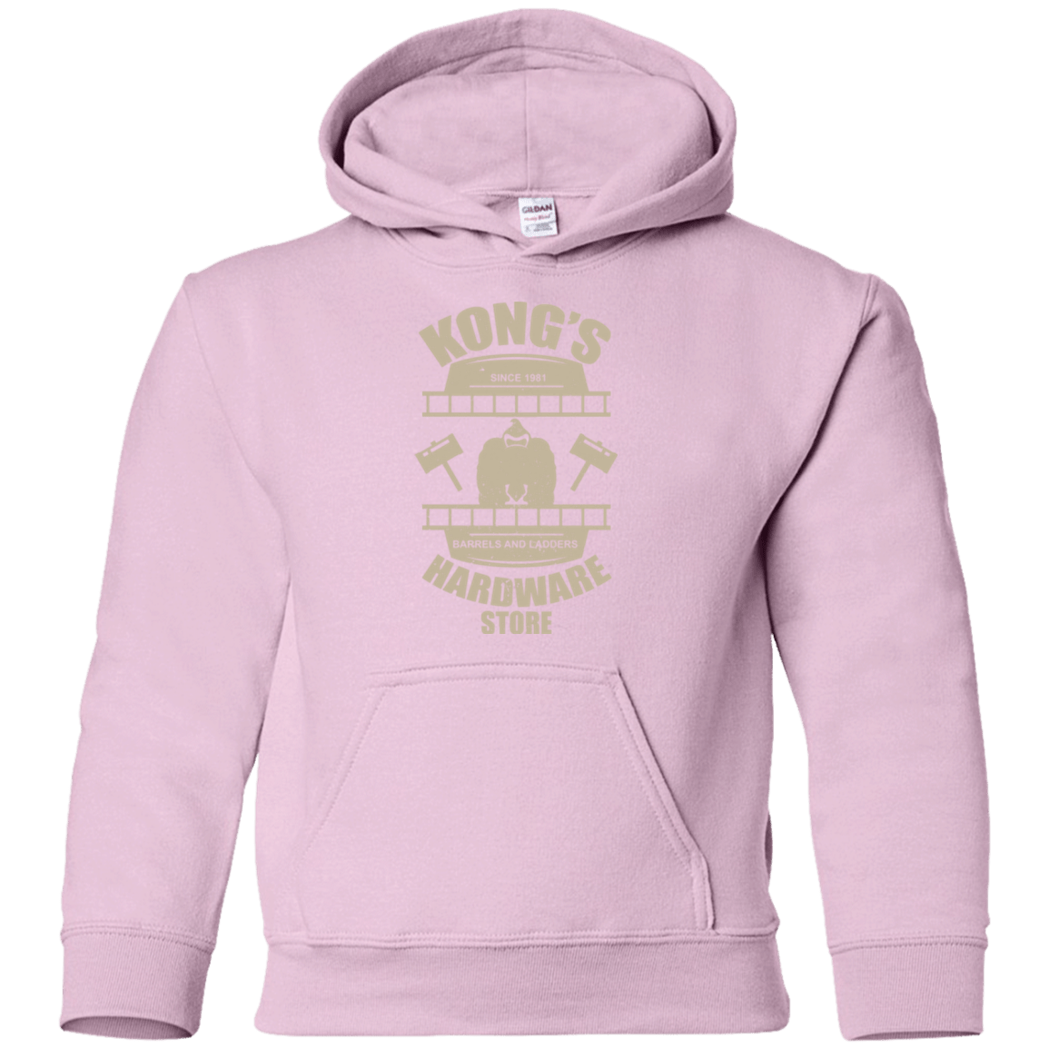 Sweatshirts Light Pink / YS Kongs Hardware Store Youth Hoodie