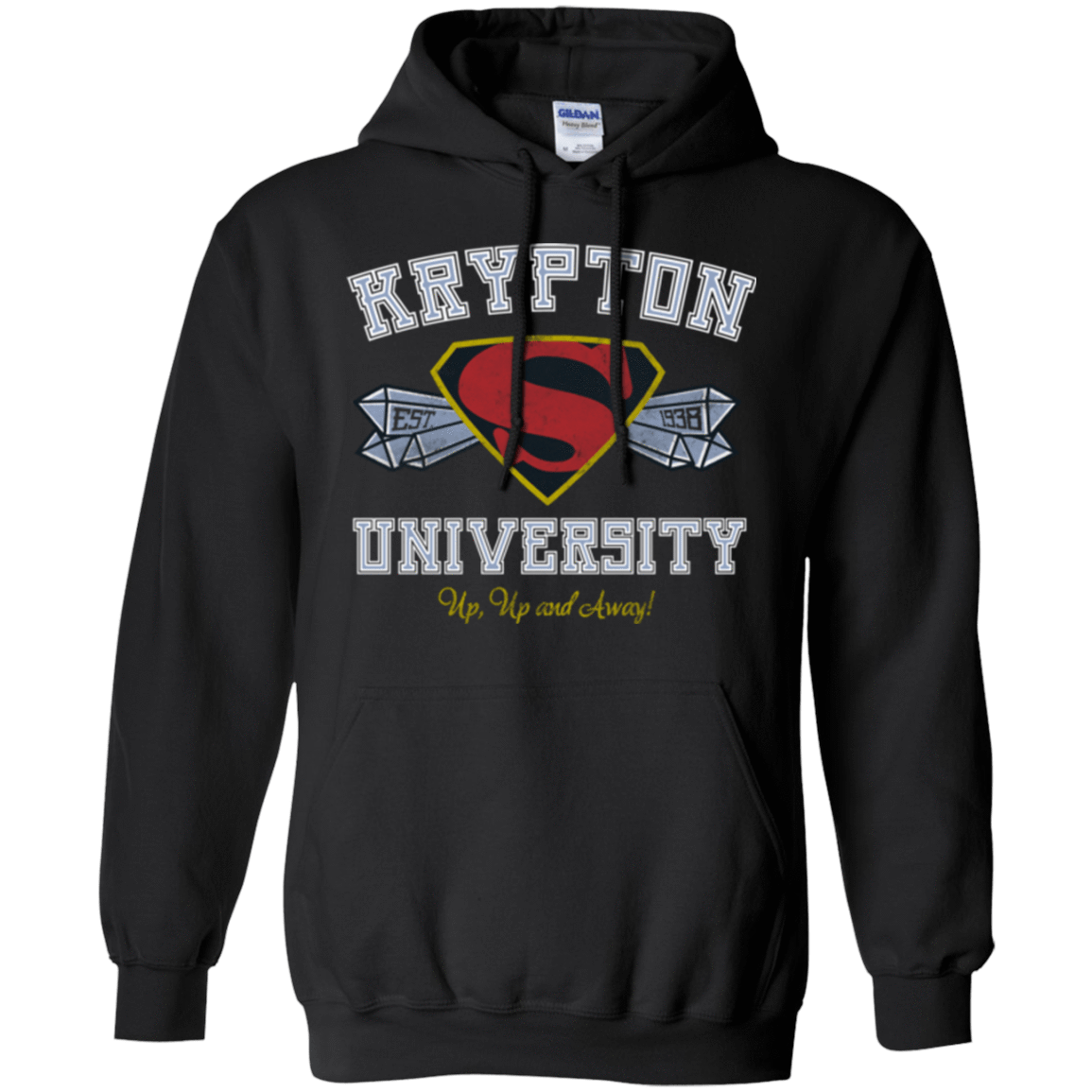 Sweatshirts Black / Small Krypton University Pullover Hoodie