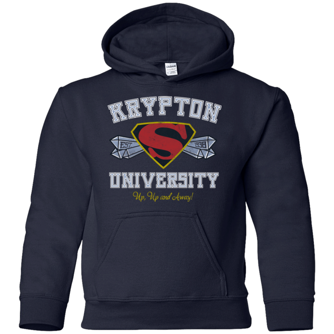 Sweatshirts Navy / YS Krypton University Youth Hoodie