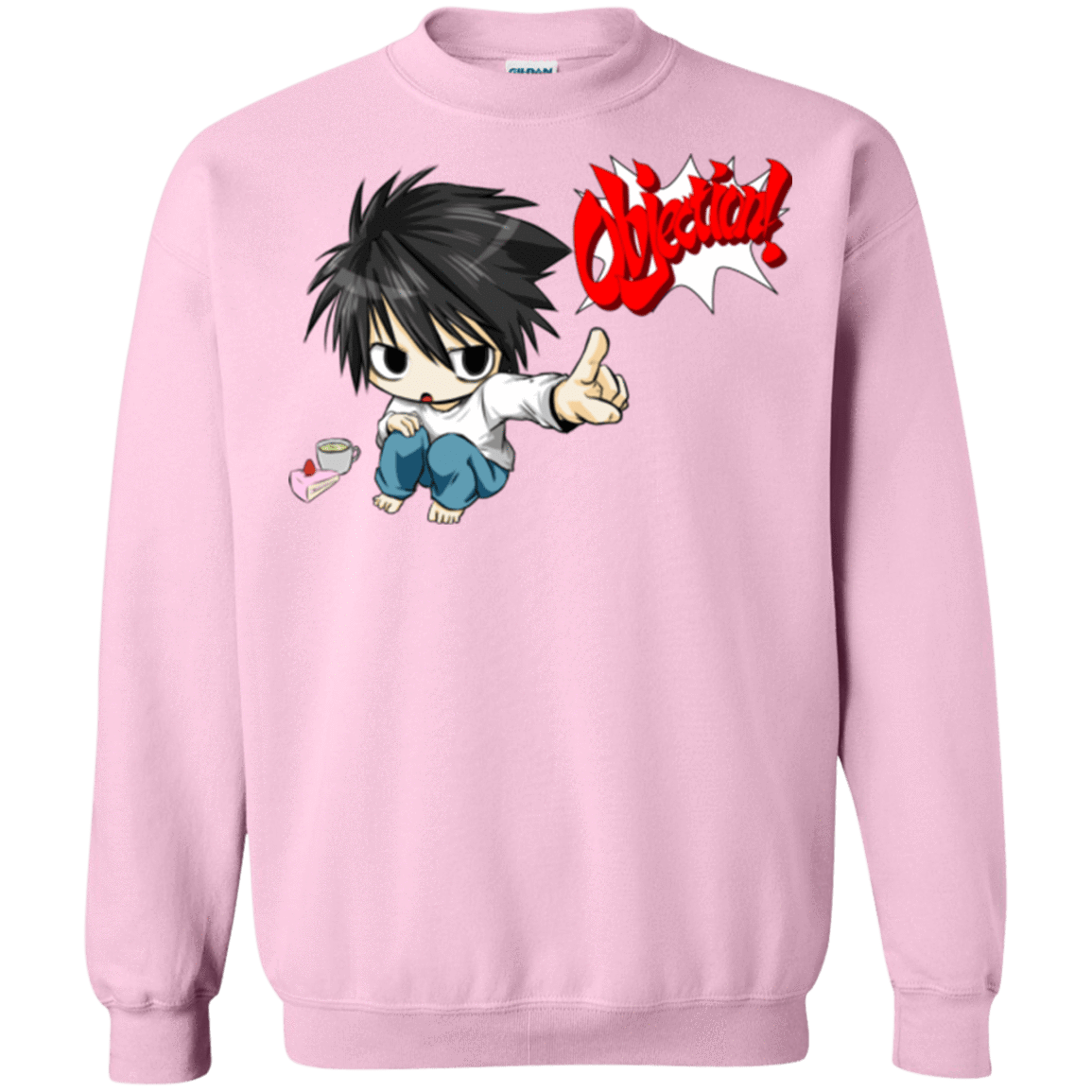 Sweatshirts Light Pink / Small L Objection! Crewneck Sweatshirt