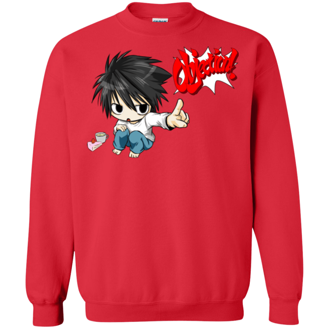 Sweatshirts Red / Small L Objection! Crewneck Sweatshirt