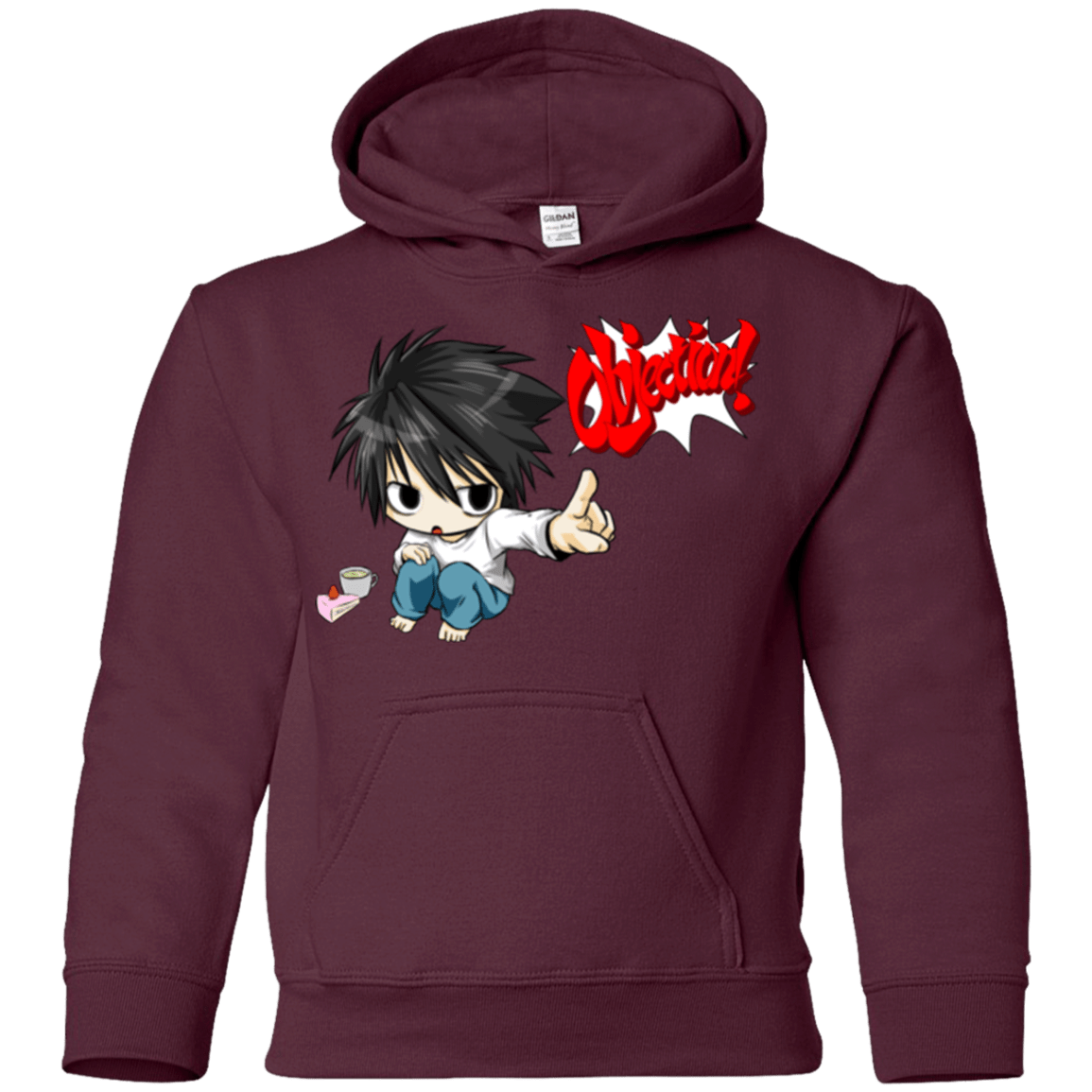 Sweatshirts Maroon / YS L Objection! Youth Hoodie