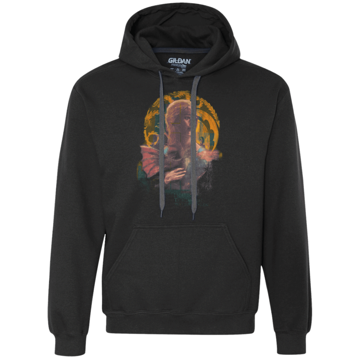 Sweatshirts Black / Small la Dame Au Dragon Premium Fleece Hoodie