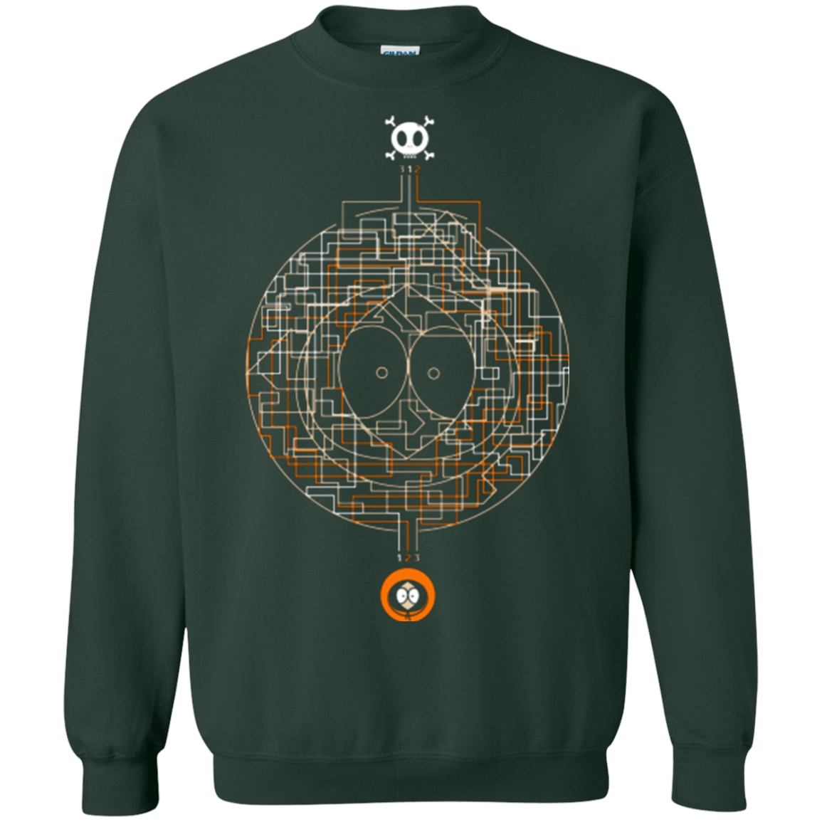 Sweatshirts Forest Green / Small LABYRINTH OF DEATH Crewneck Sweatshirt