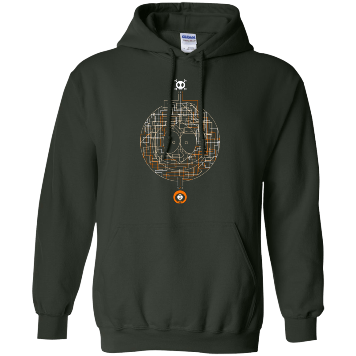 Sweatshirts Forest Green / Small LABYRINTH OF DEATH Pullover Hoodie