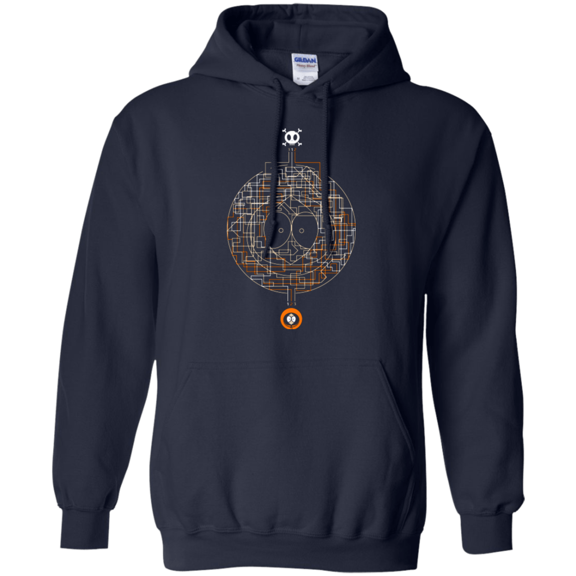 Sweatshirts Navy / Small LABYRINTH OF DEATH Pullover Hoodie