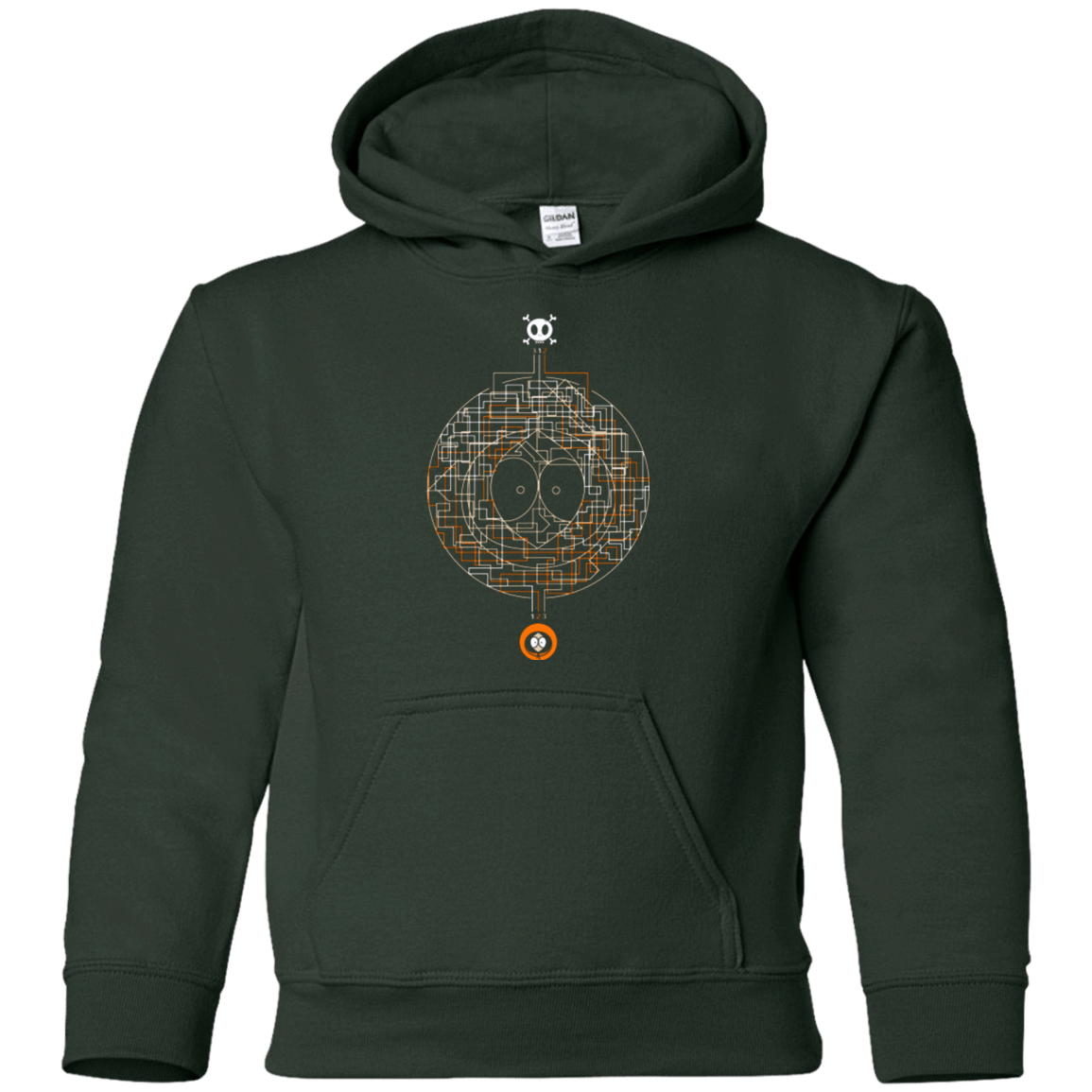 Sweatshirts Forest Green / YS LABYRINTH OF DEATH Youth Hoodie