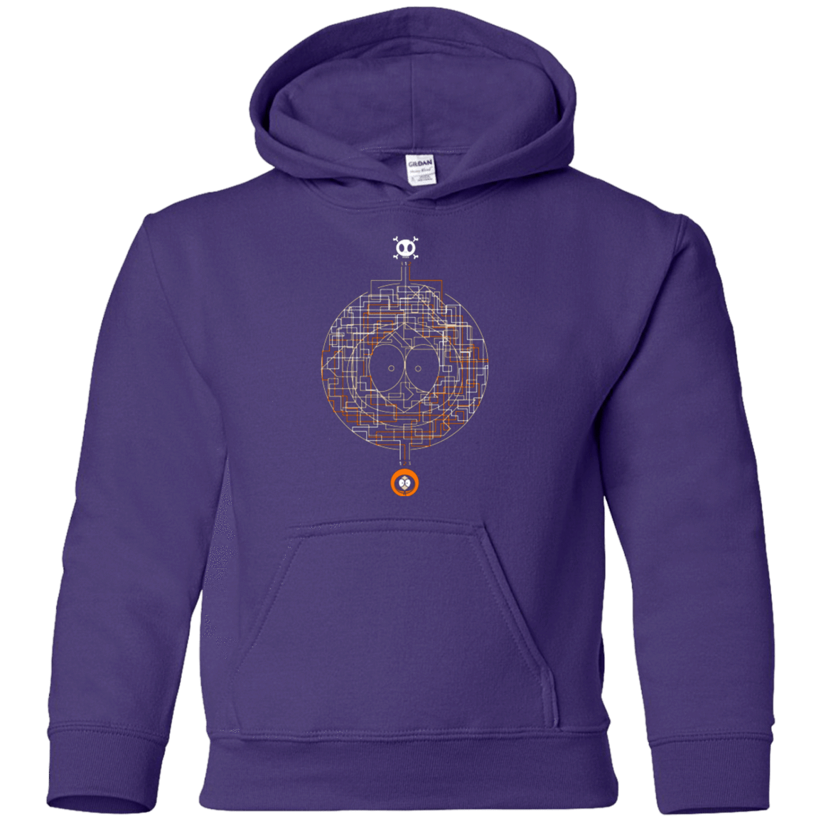 Sweatshirts Purple / YS LABYRINTH OF DEATH Youth Hoodie