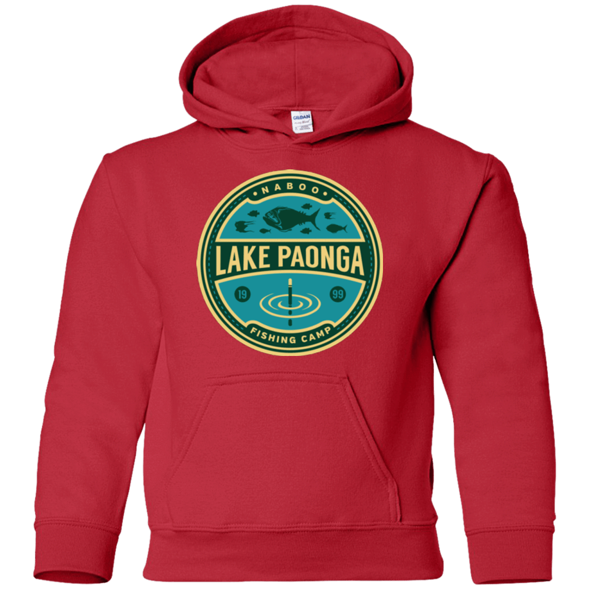 Sweatshirts Red / YS Lake Paonga Fishing Camp Youth Hoodie