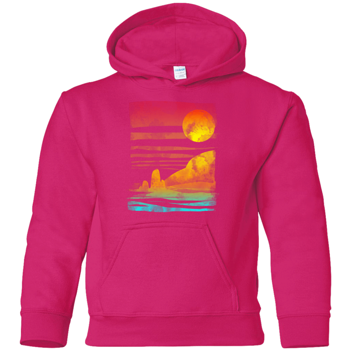 Sweatshirts Heliconia / YS Landscape Painted With Tea Youth Hoodie