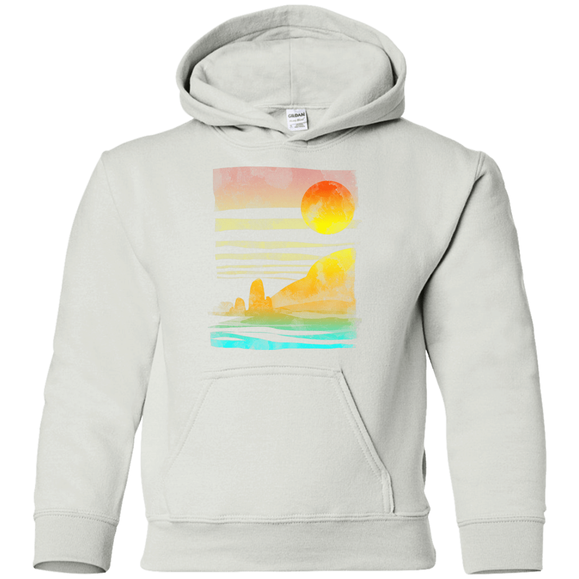 Sweatshirts White / YS Landscape Painted With Tea Youth Hoodie