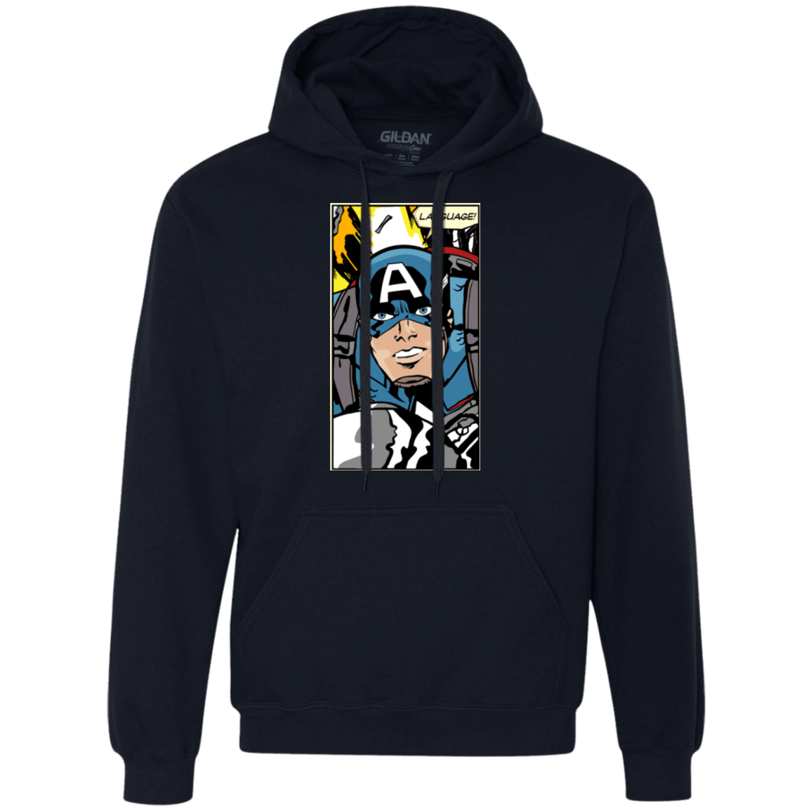 Sweatshirts Navy / S Language Premium Fleece Hoodie