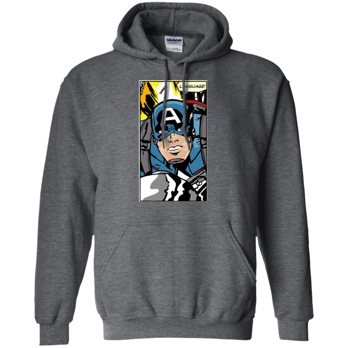 Sweatshirts Dark Heather / S Language Pullover Hoodie