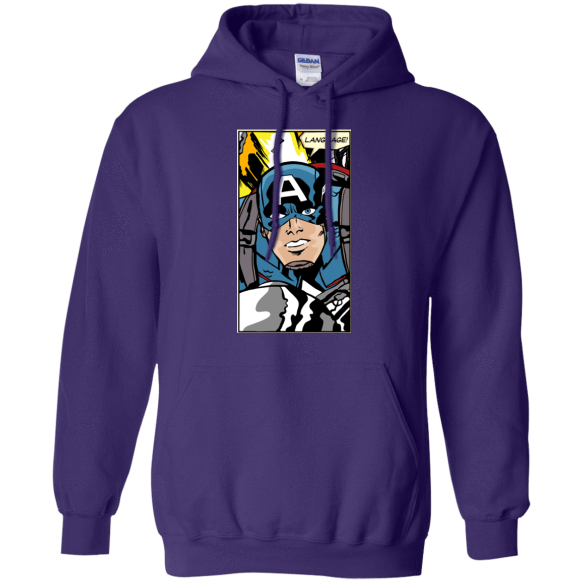 Sweatshirts Purple / S Language Pullover Hoodie
