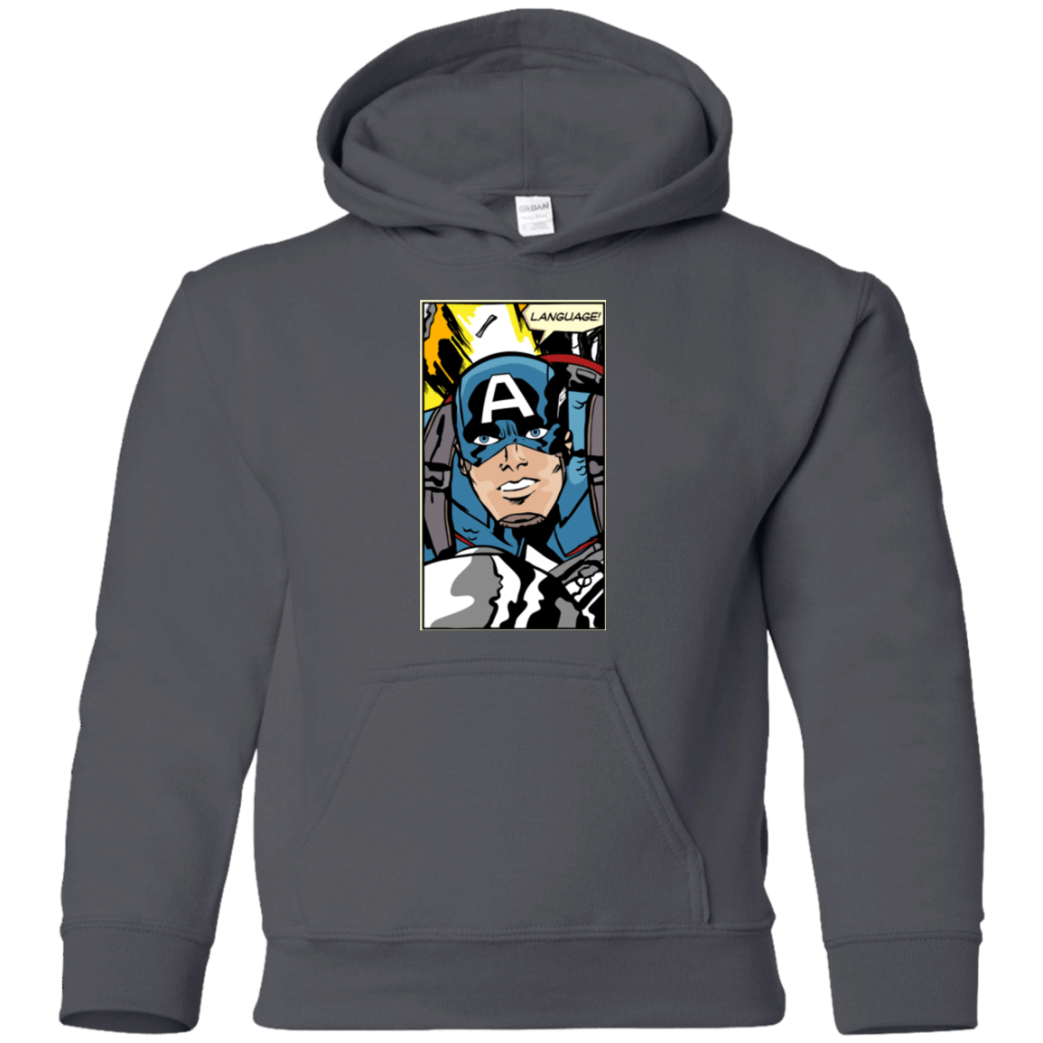 Sweatshirts Charcoal / YS Language Youth Hoodie