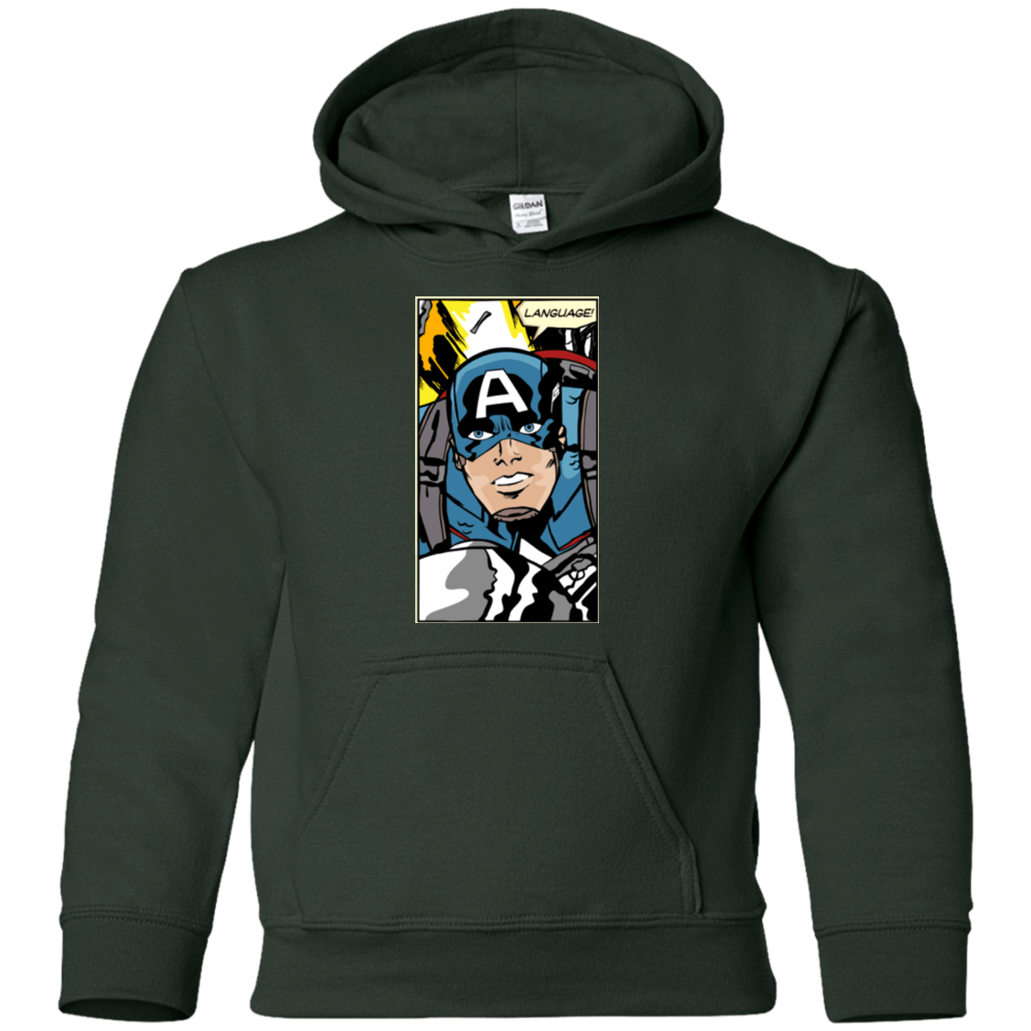 Sweatshirts Forest Green / YS Language Youth Hoodie